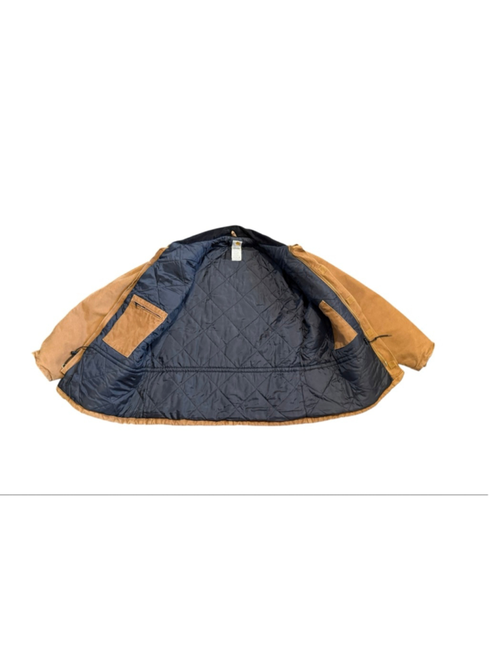 Vtg Carhartt MENS ARCTIC QUILT LINED SANDSTONE TRADITIONAL COAT C26 Sz XL - Picture 2 of 8